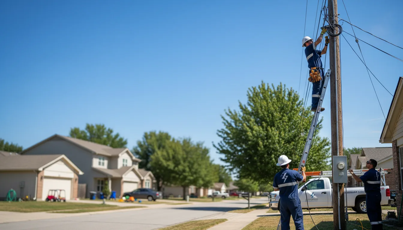 Residential electrician providing installation services in Dexter, ME